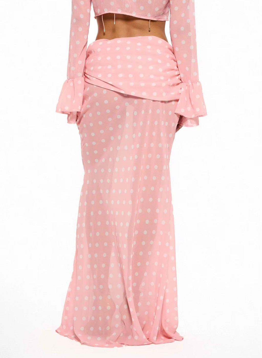 Marcy Polka Dot Chiffon Set